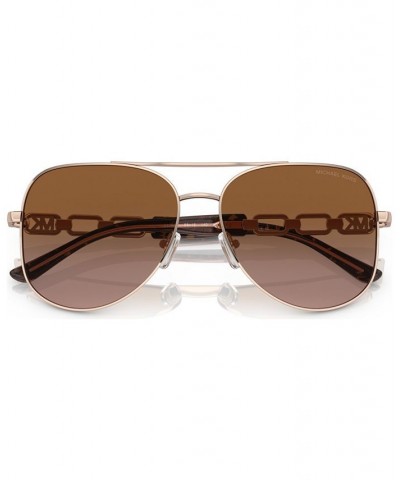 Women's Sunglasses MK112158-Y Rose Gold-Tone $46.11 Womens