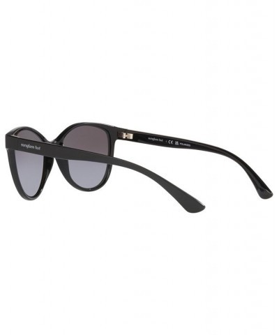 Women's Polarized Sunglasses HU202155-YP Shiny Black $23.40 Womens