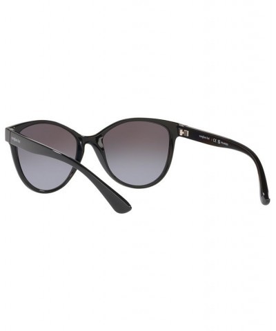 Women's Polarized Sunglasses HU202155-YP Shiny Black $23.40 Womens