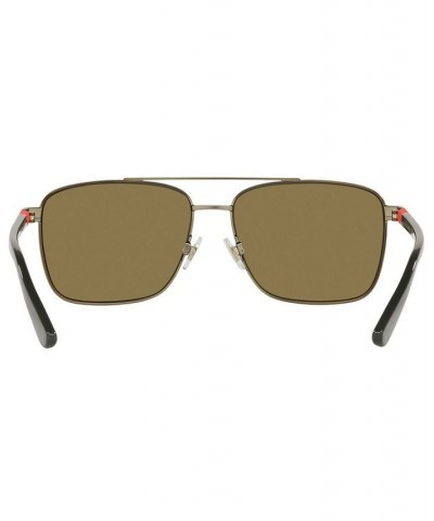 Men's Sunglasses PH3137 59 SEMI-SHINY BRASS/OLIVE GREEN $32.55 Mens