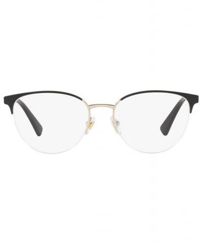 VE1247 Women's Phantos Eyeglasses Black Gold $93.00 Womens