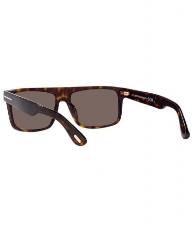 Men's FT0999 58 Sunglasses TR00153158-X Black Shiny $55.90 Mens