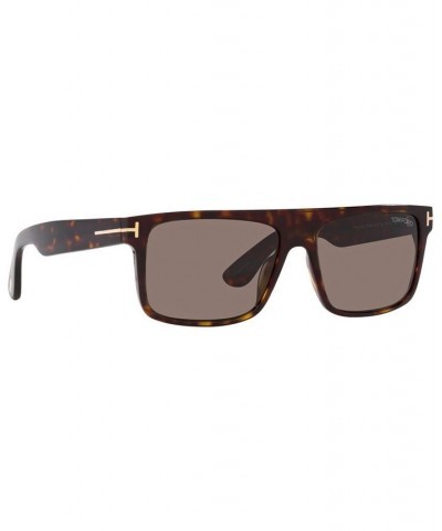 Men's FT0999 58 Sunglasses TR00153158-X Black Shiny $55.90 Mens