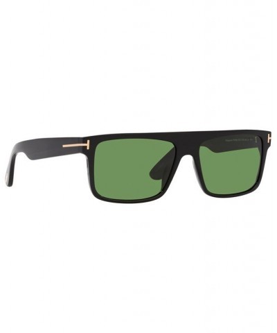 Men's FT0999 58 Sunglasses TR00153158-X Black Shiny $55.90 Mens