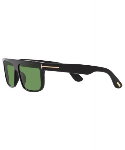 Men's FT0999 58 Sunglasses TR00153158-X Black Shiny $55.90 Mens