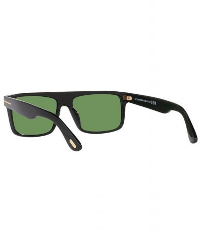 Men's FT0999 58 Sunglasses TR00153158-X Black Shiny $55.90 Mens