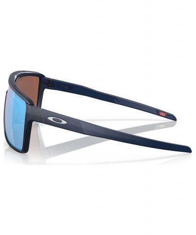 Men's Polarized Sunglasses OO9147-0663 Matte Translucent Blue $61.48 Mens