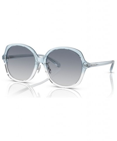 Women's Low Bridge Fit Sunglasses CH610 Transparent Fawn $40.75 Womens