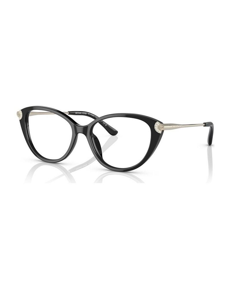 Women's Cat Eye Eyeglasses MK4098BU53-O Black $52.38 Womens