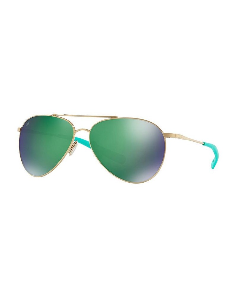 Polarized Sunglasses PIPER 58 GOLD/GREEN MIRROR $37.92 Unisex