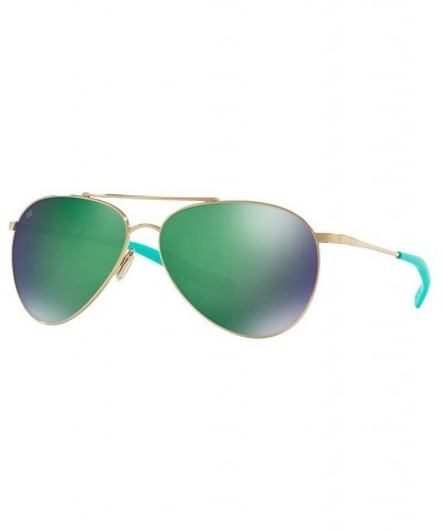 Polarized Sunglasses PIPER 58 GOLD/GREEN MIRROR $37.92 Unisex