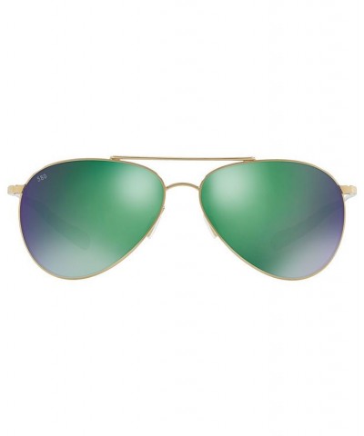 Polarized Sunglasses PIPER 58 GOLD/GREEN MIRROR $37.92 Unisex