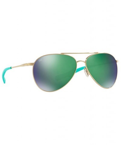 Polarized Sunglasses PIPER 58 GOLD/GREEN MIRROR $37.92 Unisex