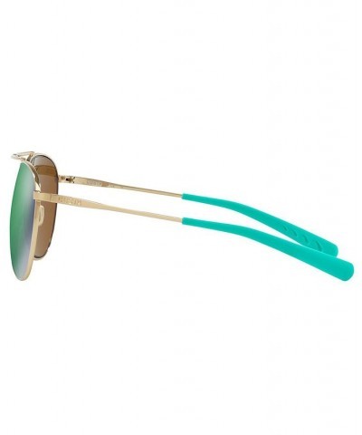 Polarized Sunglasses PIPER 58 GOLD/GREEN MIRROR $37.92 Unisex