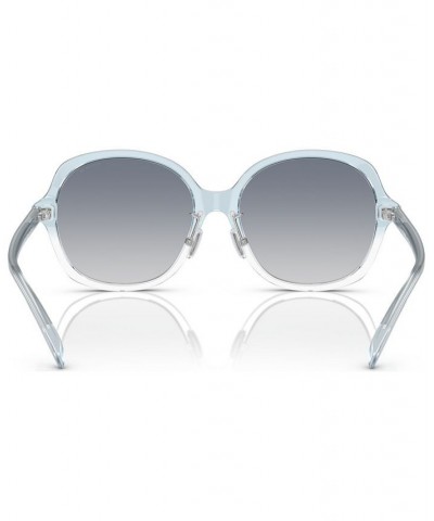 Women's Low Bridge Fit Sunglasses CH610 Transparent Fawn $40.75 Womens