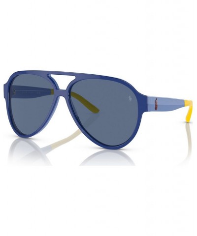 Men's Sunglasses PH4130 Shiny Blue/Light Blue $31.73 Mens