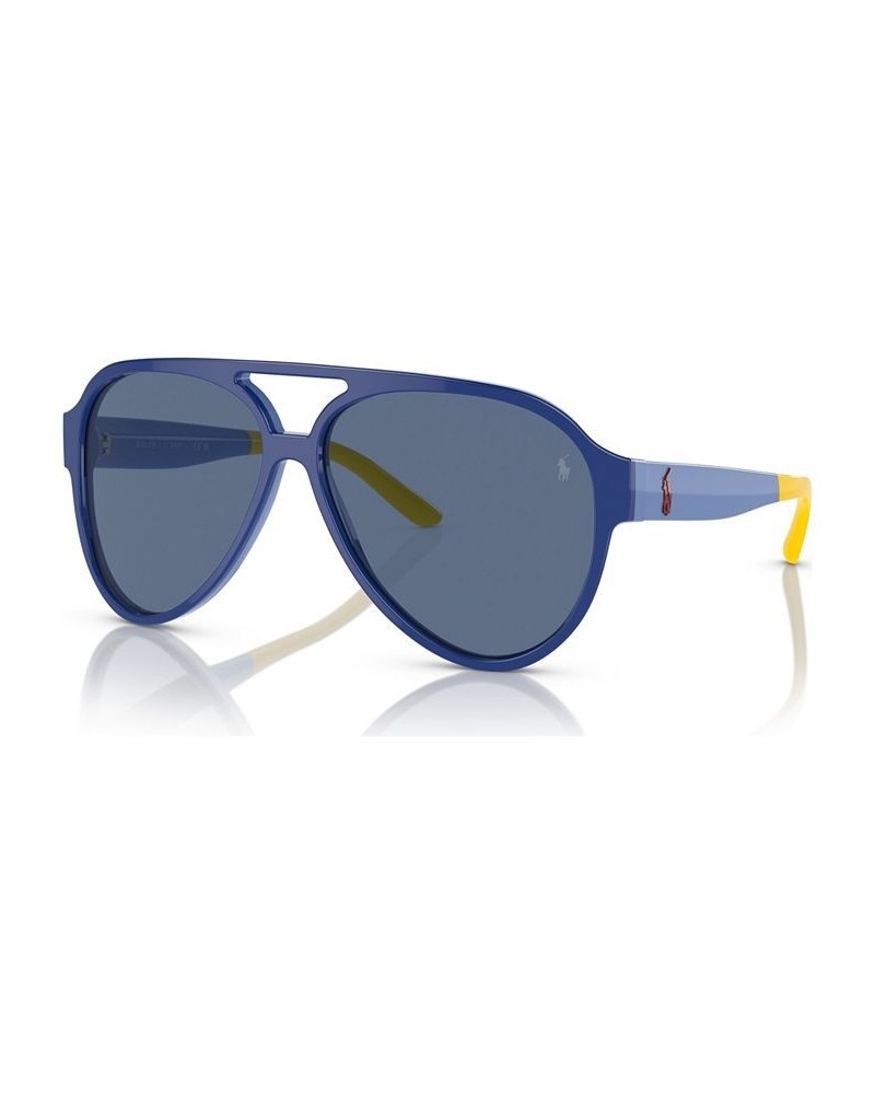 Men's Sunglasses PH4130 Shiny Blue/Light Blue $31.73 Mens