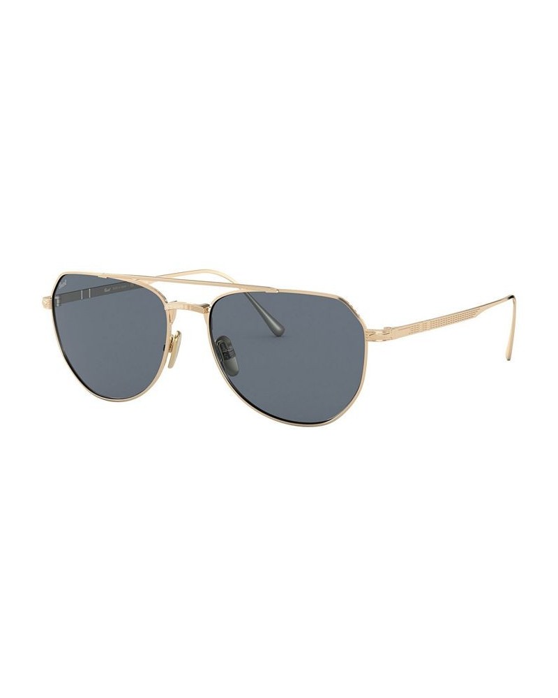 Sunglasses PO5003ST 54 GOLD/LIGHT BLUE $113.10 Unisex