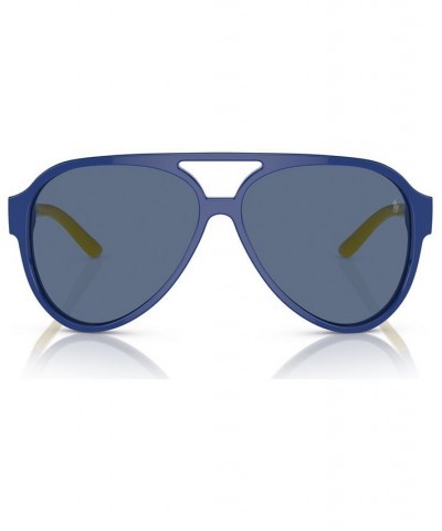 Men's Sunglasses PH4130 Shiny Blue/Light Blue $31.73 Mens