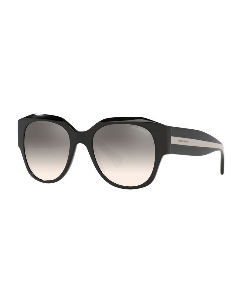 Women's Sunglasses AR8140 53 BLACK/GRADIENT BROWN MIRROR SILVER $82.50 Womens