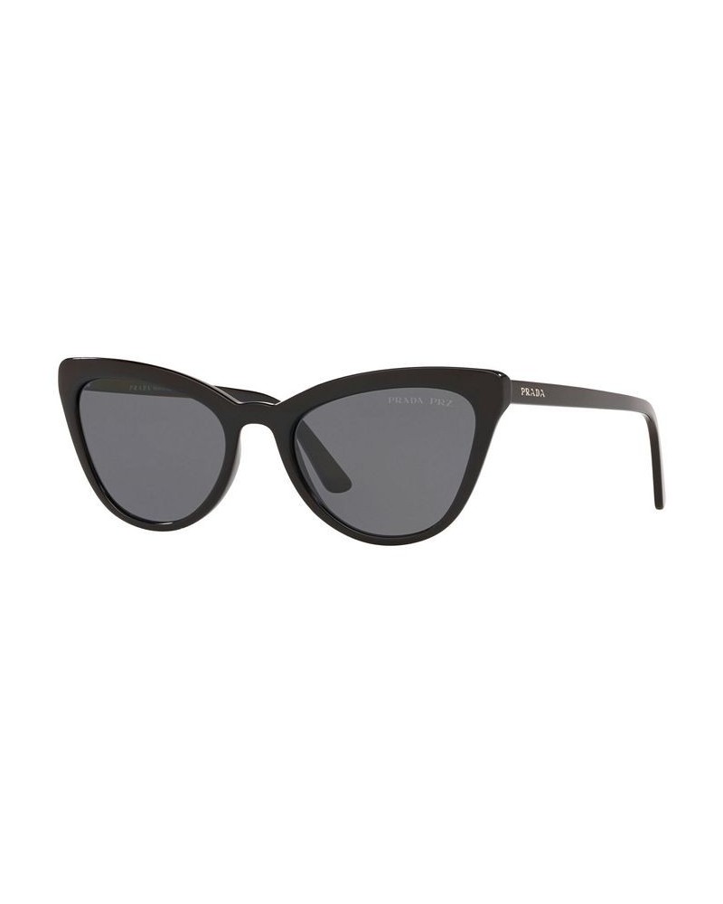 Women's Polarized Sunglasses PR 01VS BLACK/POLAR GREY $103.88 Womens