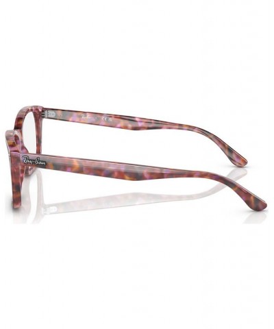 Unisex Square Eyeglasses RX542855-O Red $24.83 Unisex