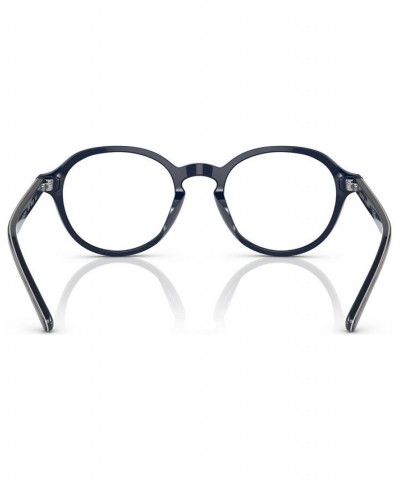 Men's Oval Eyeglasses PH2251U48-O Shiny Navy Blue $19.25 Mens