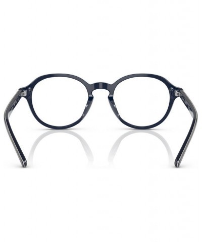 Men's Oval Eyeglasses PH2251U48-O Shiny Navy Blue $19.25 Mens