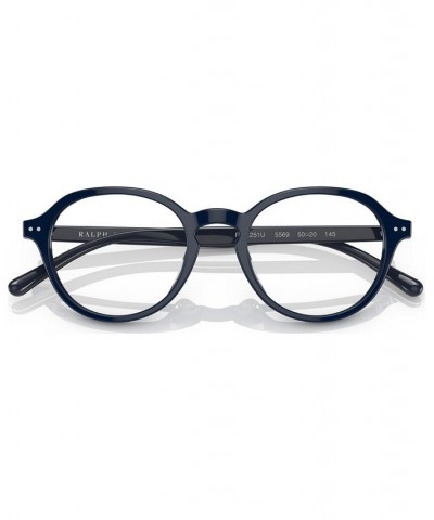 Men's Oval Eyeglasses PH2251U48-O Shiny Navy Blue $19.25 Mens