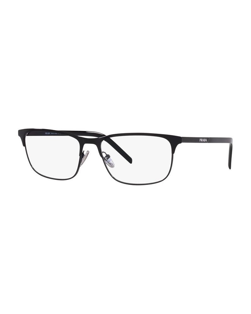 PR66YV Men's Pillow Eyeglasses Matte Baltic/Gunmetal $52.35 Mens