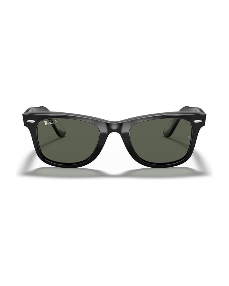 Polarized Sunglasses RB2140 ORIGINAL WAYFARER BLACK/GREEN POLAR $38.34 Unisex