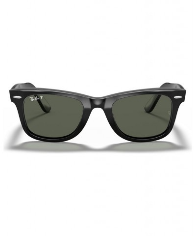 Polarized Sunglasses RB2140 ORIGINAL WAYFARER BLACK/GREEN POLAR $38.34 Unisex