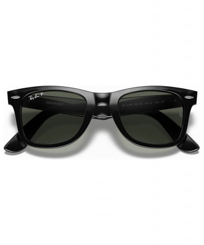 Polarized Sunglasses RB2140 ORIGINAL WAYFARER BLACK/GREEN POLAR $38.34 Unisex