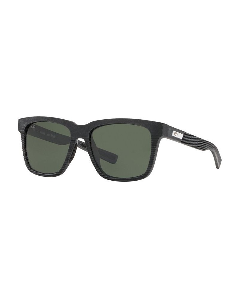 Men's Polarized Sunglasses Pescador 55 BLACK/GREY $31.35 Mens
