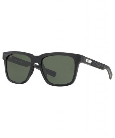 Men's Polarized Sunglasses Pescador 55 BLACK/GREY $31.35 Mens