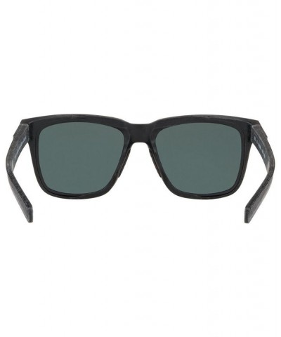 Men's Polarized Sunglasses Pescador 55 BLACK/GREY $31.35 Mens