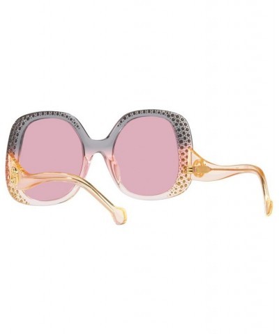 Women's Butterfly Sunglasses GG1235S Transparent Gray $211.20 Womens