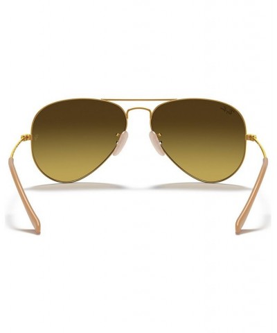 Sunglasses RB3025 AVIATOR GRADIENT Gold/Brown $26.70 Unisex