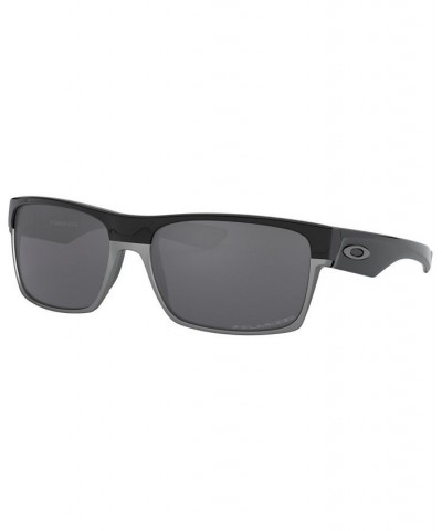 Men's Low Bridge Fit Polarized Sunglasses OO9256 TwoFace 60 Black $35.84 Mens