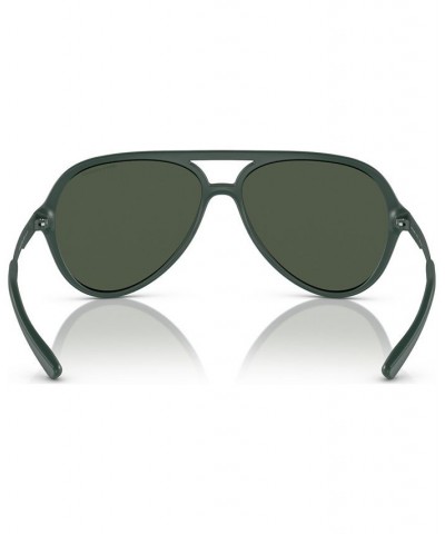 Men's Polarized Sunglasses AX4133S Matte Green $27.54 Mens