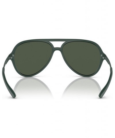 Men's Polarized Sunglasses AX4133S Matte Green $27.54 Mens