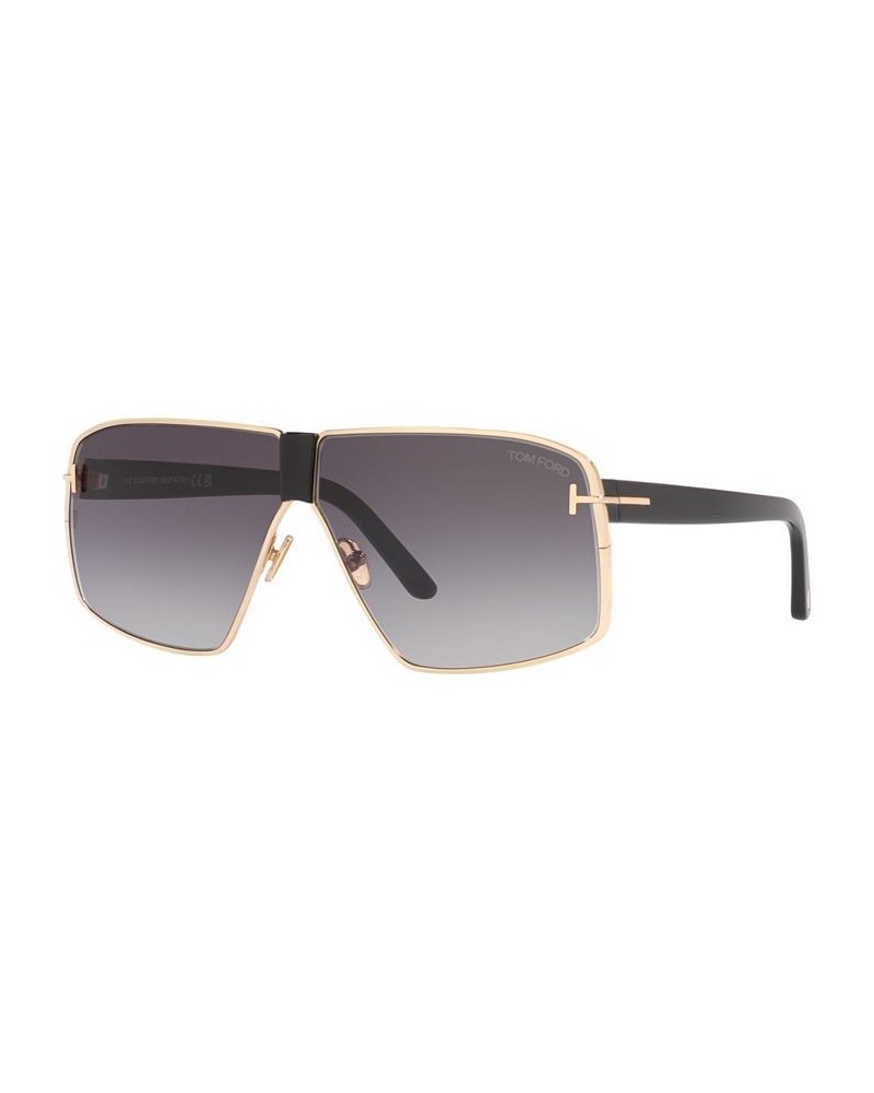 Men's Sunglasses TR001401 66 Gold-Tone Pink Shiny $111.15 Mens