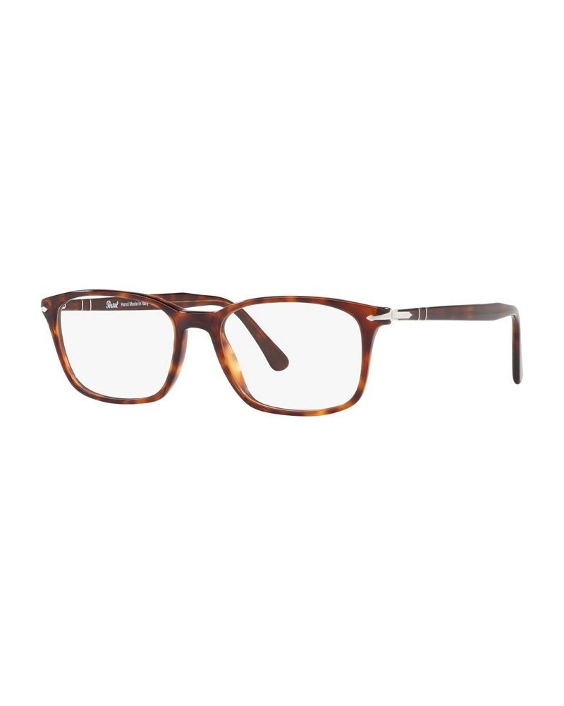 PO3189V Men's Square Eyeglasses Brown $98.10 Mens