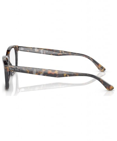 Unisex Square Eyeglasses RX542853-O Yellow and Blue Havana $53.48 Unisex