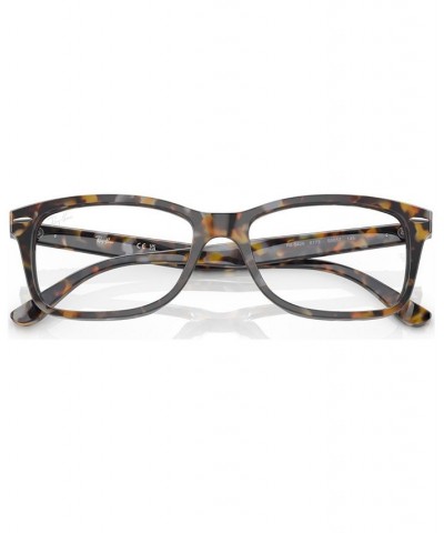 Unisex Square Eyeglasses RX542853-O Yellow and Blue Havana $53.48 Unisex