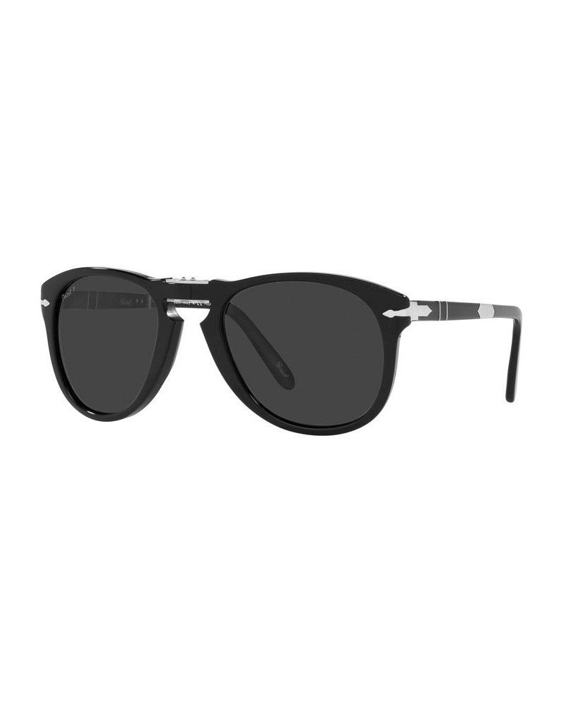 Men's Polarized Sunglasses PO0714SM 54 Persol Steve McQueen Black $70.98 Mens