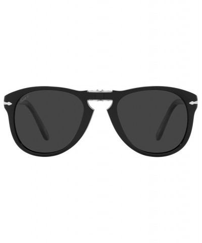 Men's Polarized Sunglasses PO0714SM 54 Persol Steve McQueen Black $70.98 Mens