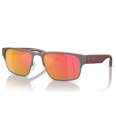 Men's Sunglasses AX2046S57-Z 57 Matte Gunmetal $21.00 Mens