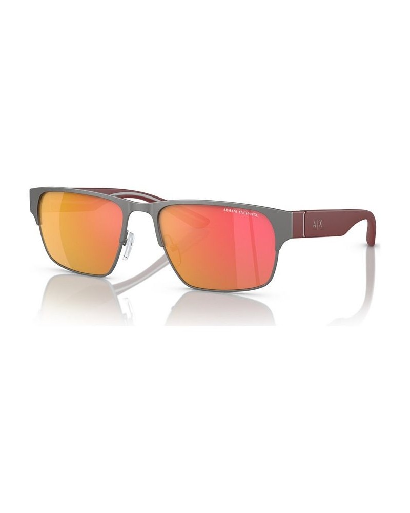 Men's Sunglasses AX2046S57-Z 57 Matte Gunmetal $21.00 Mens