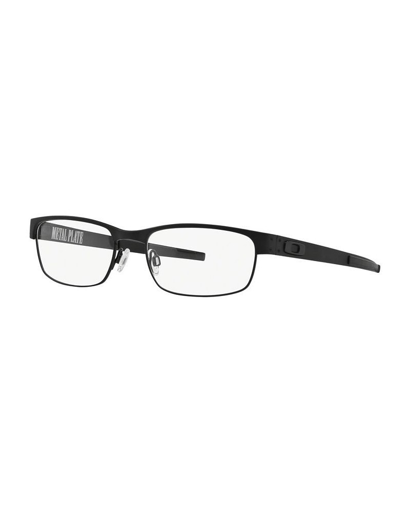 OX5038 Metal Plate Men's Rectangle Eyeglasses Matte Blac $60.60 Mens